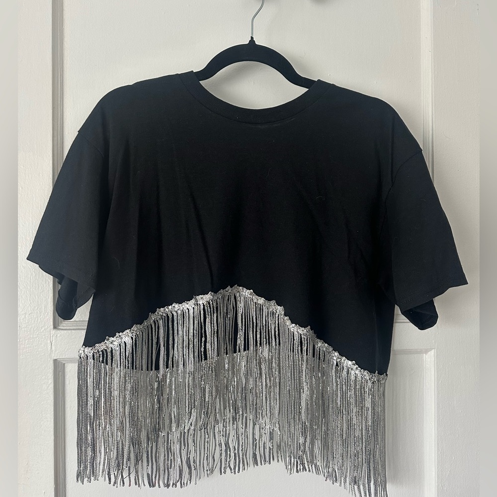 EastWest Label Sequin Fringe Shirt